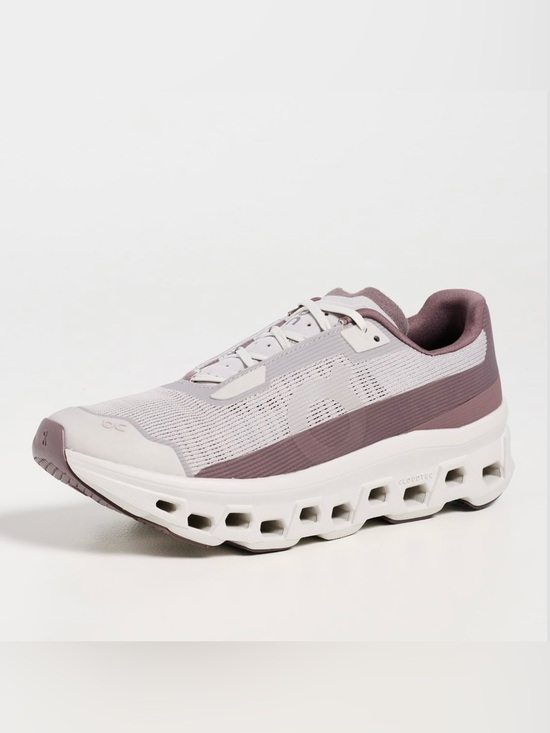 On Running Shoes - On Cloudmonster Void Sneakers Fog/Pearl